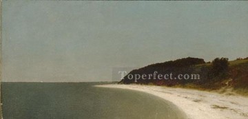 ジョン・フレデリック・ケンセット Painting - イートンズ ネック ロングアイランド ルミニズムの海景 ジョン フレデリック ケンセット